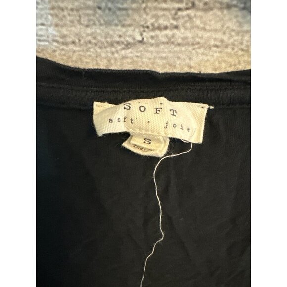 Soft Joie Women's Black Beaded T-Shirt S - Picture 4 of 4